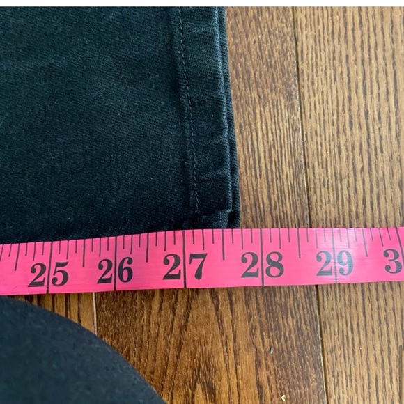 Frame “Tux Noir Band Skinny Jeans” Button Fly US 28 Black High Rise Denim - Picture 7 of 9